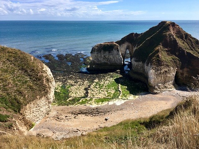 Scarica gratuitamente Flamborough Sea Seascape: foto o immagini gratuite da modificare con l'editor di immagini online GIMP