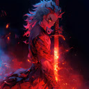 Flame Hashira Rengoku Gameograf  screen for extension Chrome web store in OffiDocs Chromium