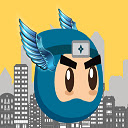 Flappy Superhero Dunk  screen for extension Chrome web store in OffiDocs Chromium