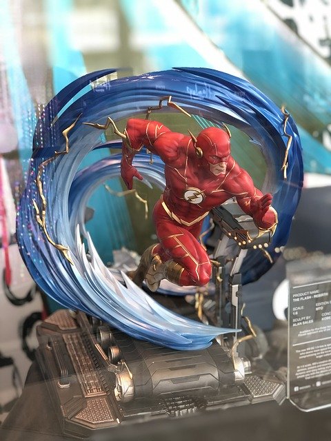 Muat turun percuma Flash Comic Book Hero - foto atau gambar percuma untuk diedit dengan editor imej dalam talian GIMP