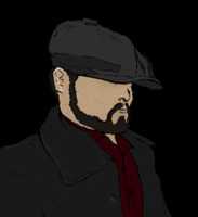 Free download Flat Cap Self Portrait Color Bl BG Blacker Suit free photo or picture to be edited with GIMP online image editor
