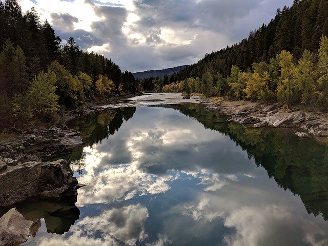 Free download Flathead River Glacier National -  free photo or picture to be edited with GIMP online image editor