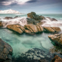 floating rock beach  screen for extension Chrome web store in OffiDocs Chromium