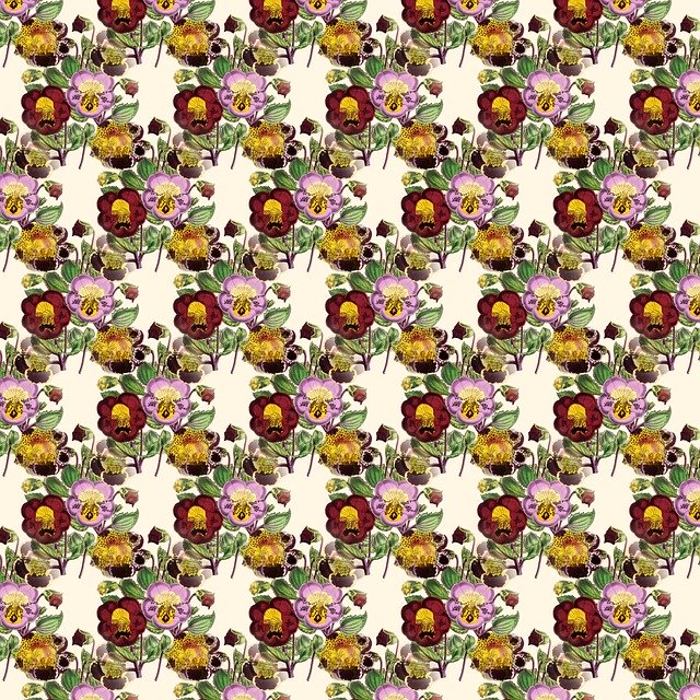 Free download Floral Background Pattern Seamless -  free illustration to be edited with GIMP free online image editor