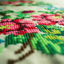 Floral embroidered fabric  screen for extension Chrome web store in OffiDocs Chromium