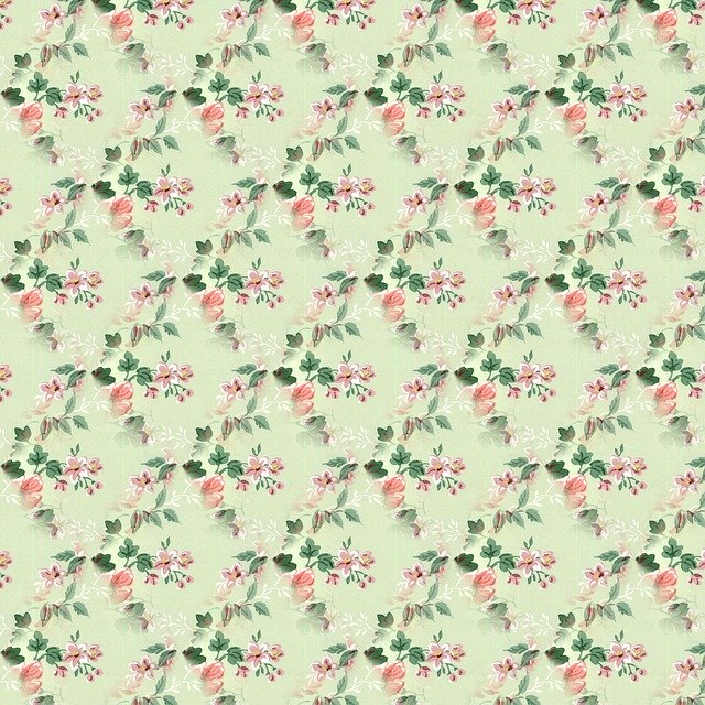Free download Floral Seamless Pattern -  free illustration to be edited with GIMP free online image editor