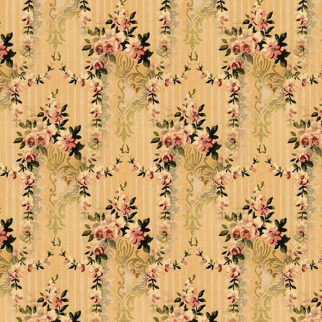 Free download Floral Vintage Seamless -  free illustration to be edited with GIMP free online image editor