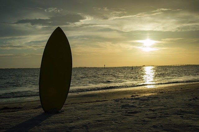 Free download Florida Sunset Skimboard -  free photo or picture to be edited with GIMP online image editor