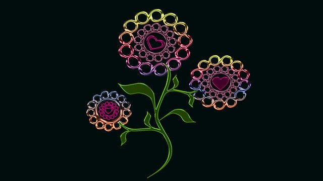 Kostenloser Download Flower Abstract Colorful - kostenlose Illustration, die mit dem kostenlosen Online-Bildeditor GIMP bearbeitet werden kann