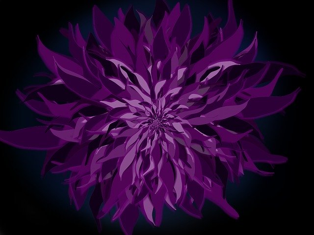 Free download Flower Abstract Purple -  free illustration to be edited with GIMP free online image editor