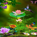 Flower and butterfly wallpapers  screen for extension Chrome web store in OffiDocs Chromium