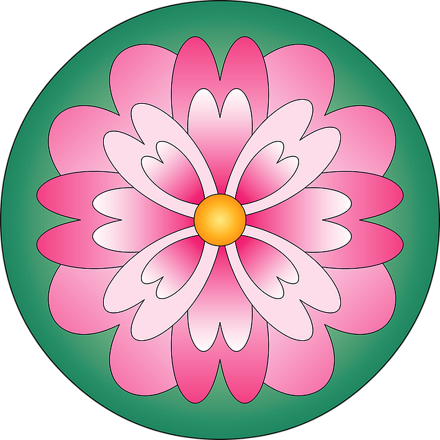 Free download Flower Mandala Color Pink -  free illustration to be edited with GIMP free online image editor