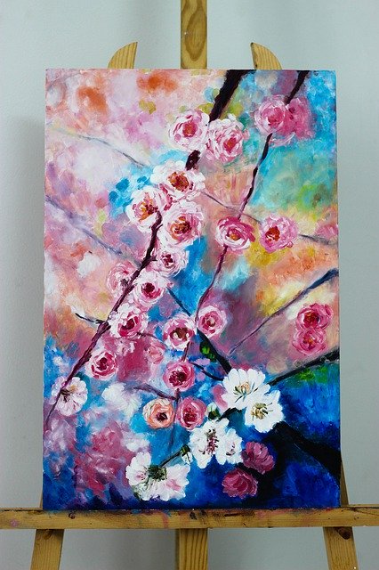 Free download Flower Oil Painting -  free photo or picture to be edited with GIMP online image editor