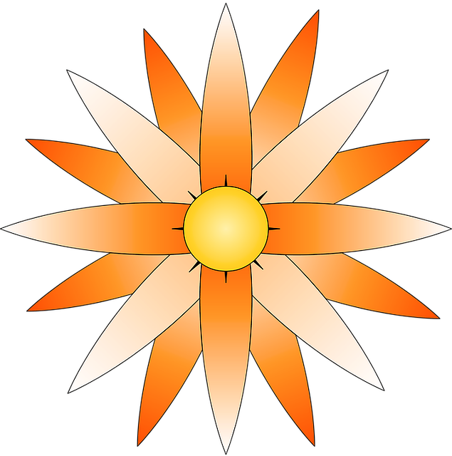Free download Flower Orange Yellow -  free illustration to be edited with GIMP free online image editor