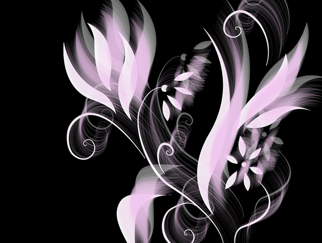 Free download Flowers Background Black -  free illustration to be edited with GIMP free online image editor