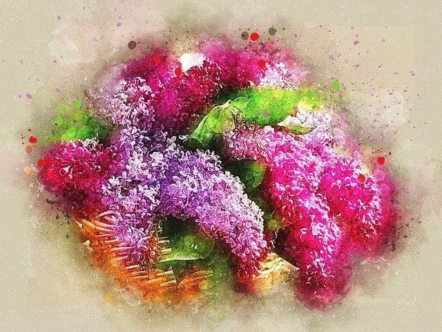 Kostenloser Download Flowers Bouquet Basket - kostenlose Illustration, die mit dem kostenlosen Online-Bildeditor GIMP bearbeitet werden kann