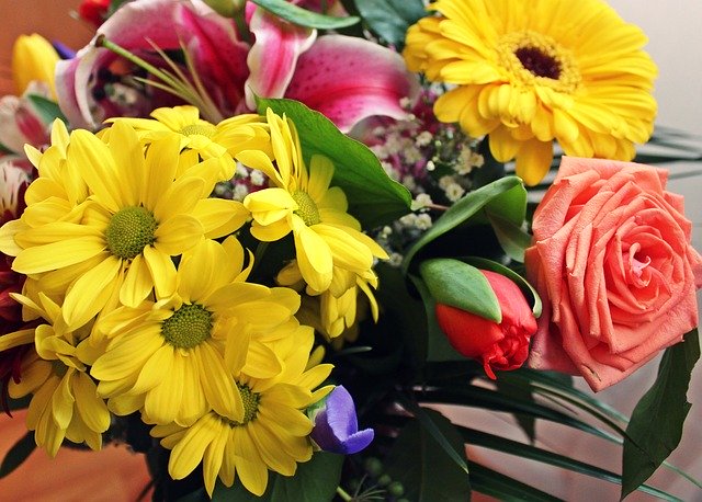 Free download Flowers Bouquet Coloring -  free photo or picture to be edited with GIMP online image editor
