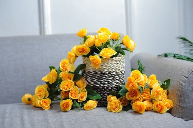 Unduh gratis buket bunga mawar keranjang rumah gambar gratis untuk diedit dengan editor gambar online gratis GIMP