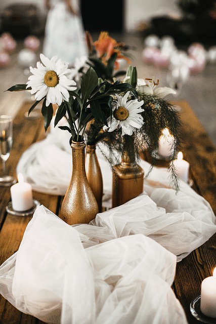 Free download flowers chamomile candles bottle free picture to be edited with GIMP free online image editor