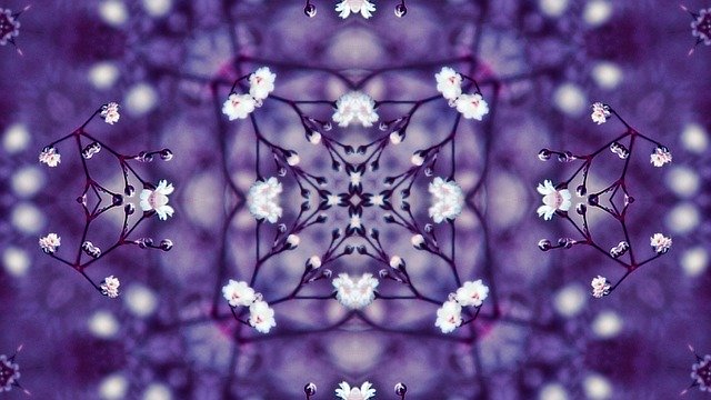 Free download Flowers Kaleidoscope Violet The -  free illustration to be edited with GIMP free online image editor