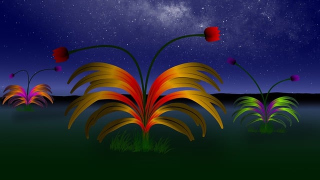 Free graphic flowers plant night hd wallpaper to be edited by GIMP free image editor by OffiDocs