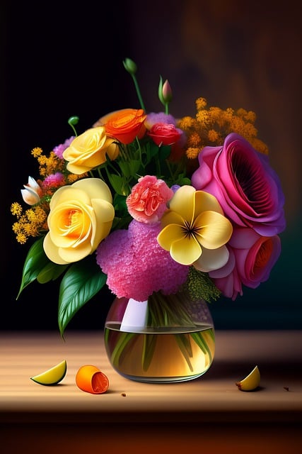 Free download flowers table bloom blossom petals free picture to be edited with GIMP free online image editor