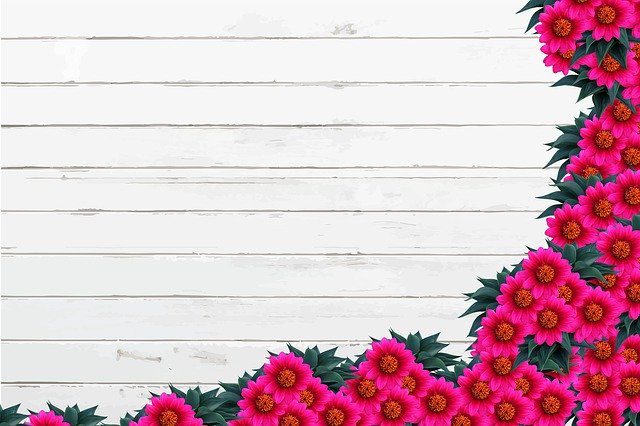 Free download Flowers Wooden Wallpaper -  free illustration to be edited with GIMP free online image editor