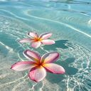 Flower wallpaper floating on water  screen for extension Chrome web store in OffiDocs Chromium
