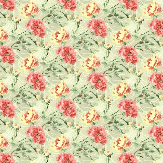Free download Flower Wallpaper Pattern -  free illustration to be edited with GIMP free online image editor