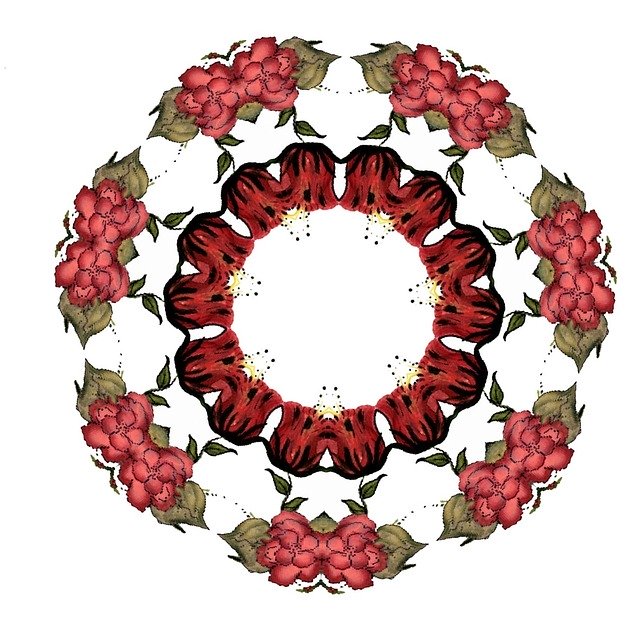Free download Flower Wreath Flowers -  free illustration to be edited with GIMP free online image editor