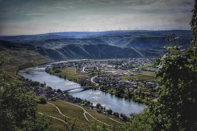 Free download flow moselle landscape vineyards free picture to be edited with GIMP free online image editor