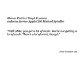 Free download Floyd Kvamme endorses Michael Spindler free photo or picture to be edited with GIMP online image editor