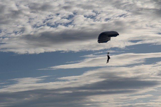 Free download Flying A Skydiver The Sky -  free photo or picture to be edited with GIMP online image editor