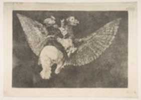 Free download Flying Folly (Disparate volante), from the Disparates (Follies), or Los Proverbios, plate 5 free photo or picture to be edited with GIMP online image editor