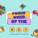 Focus Word of the Day  screen for extension Chrome web store in OffiDocs Chromium