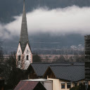Foggy Village Landscape with Church Steeple  screen for extension Chrome web store in OffiDocs Chromium