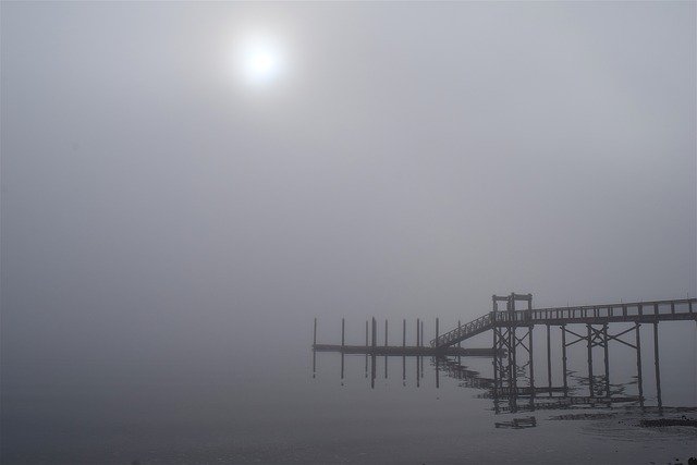 Gratis download Fog Morning Bridge - gratis foto of afbeelding die u kunt bewerken met de online afbeeldingseditor van GIMP