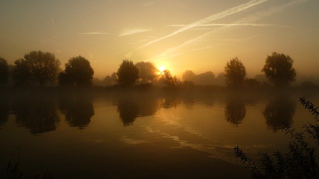 Ücretsiz indir Fog Water Sunrise - GIMP çevrimiçi resim düzenleyici ile düzenlenecek ücretsiz fotoğraf veya resim