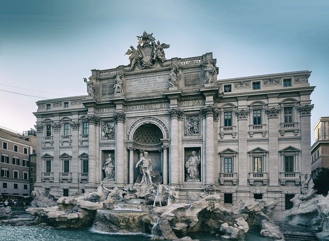 הורדה חינם Fontana Di Trevi Rome Italy - תמונה או תמונה בחינם לעריכה עם עורך התמונות המקוון GIMP