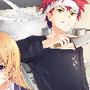 Food Wars Soma Erina Soma Megumi Anime Theme  screen for extension Chrome web store in OffiDocs Chromium