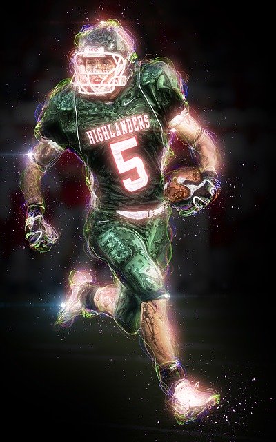 Kostenloser Download Football American Player kostenlose Illustration zur Bearbeitung mit GIMP Online-Bildbearbeitung