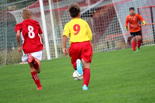 Free download Football Players Children -  free photo or picture to be edited with GIMP online image editor