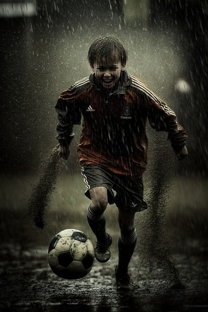 Free download football rain happy game cute free picture to be edited with GIMP free online image editor
