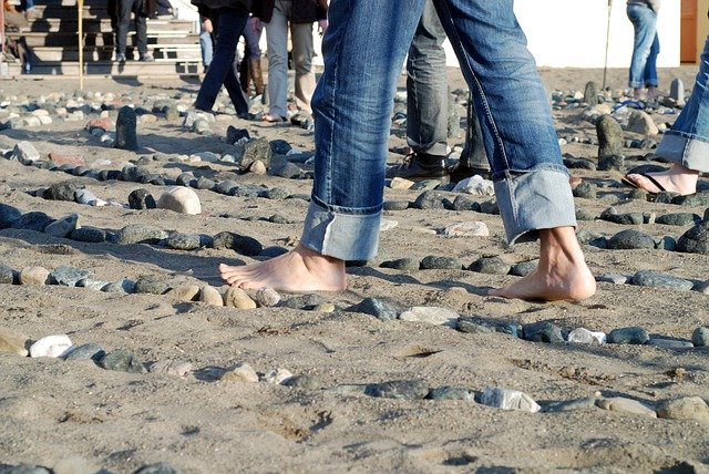 Безкоштовно завантажте Foot Beach Ocean - безкоштовне фото або зображення для редагування за допомогою онлайн-редактора зображень GIMP