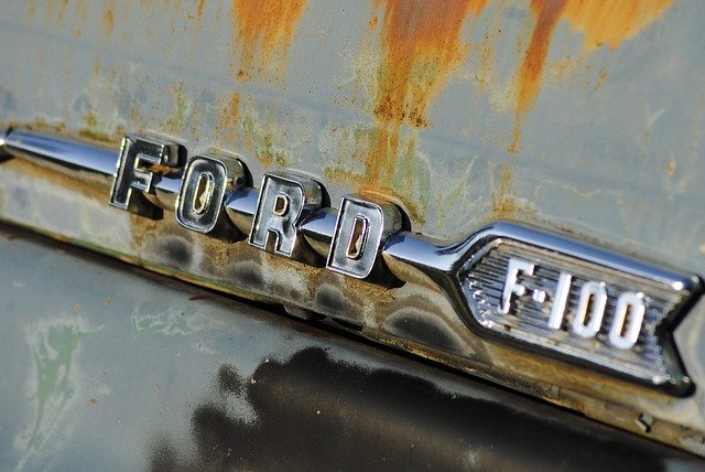 Kostenloser Download Ford Truck Rost Chrom Auto Kostenloses Bild, das mit dem kostenlosen Online-Bildeditor GIMP bearbeitet werden kann