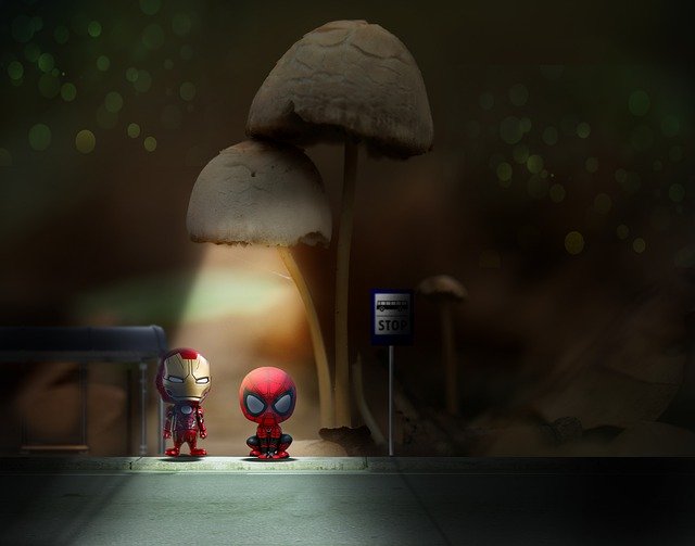 Free download Forest Bus Stop -  free illustration to be edited with GIMP free online image editor