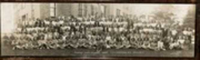 Free download Forest High School Students and Staff 1947 (framed) free photo or picture to be edited with GIMP online image editor