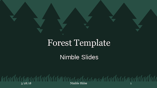 Free template Forest Template valid for LibreOffice, OpenOffice, Microsoft Word, Excel, Powerpoint and Office 365