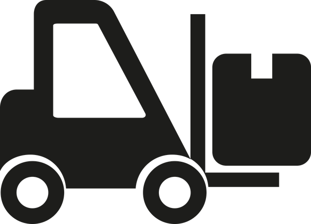 Free download Forklift Pictogram Works - Free vector graphic on Pixabay free illustration to be edited with GIMP free online image editor