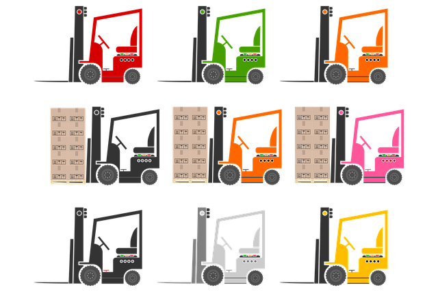 Free download Forklifts Clip Art Simple -  free illustration to be edited with GIMP free online image editor